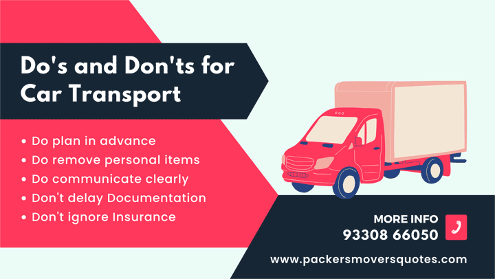 Do's and Don'ts for Car Transport in Patna