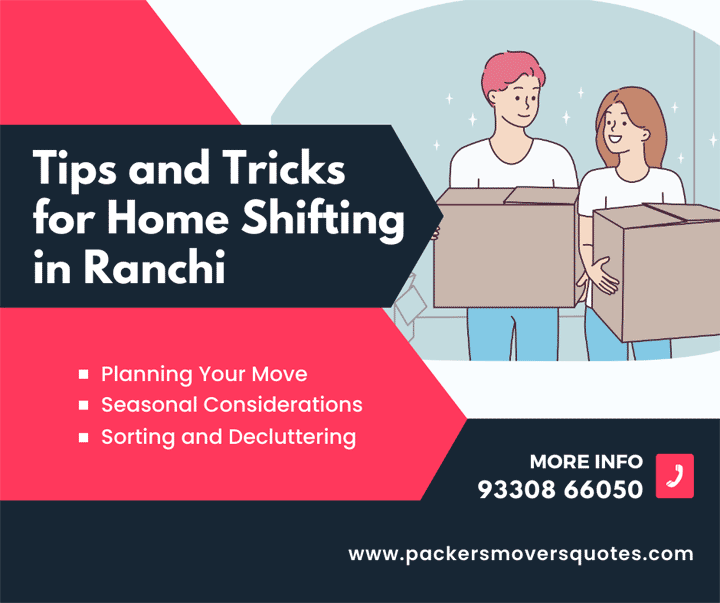 Tips and Tricks for Home Shifting in Ranchi