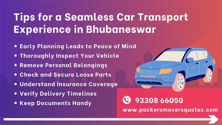 Tips for a Seamless Car Transport Experience in Bhubaneswar